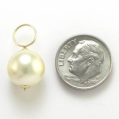 14k Gold Earring Charms 10mm