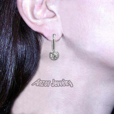 Russian Syle Diamond Earrings in Platinum 950