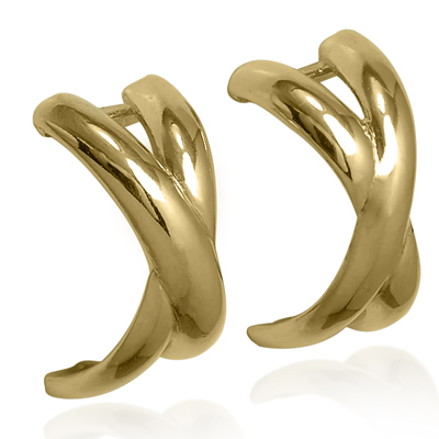 14k Gold Picasso style Earrings