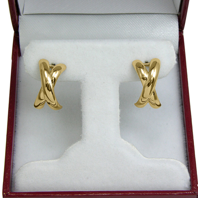 14k Gold Picasso style Earrings