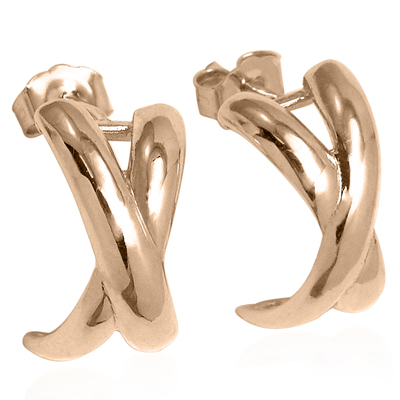 14k Gold Picasso style Earrings