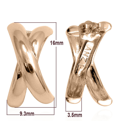 14k Gold Picasso style Earrings