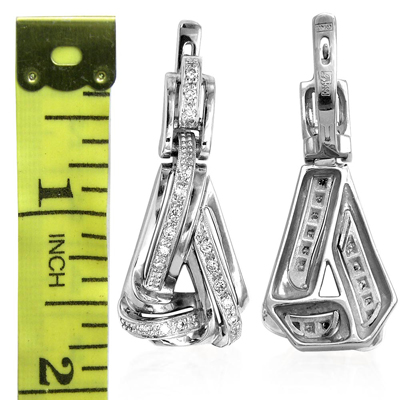Russian Style Diamond Earrings 585 14k