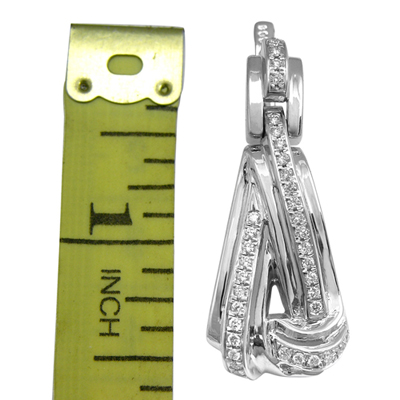 Russian Style Diamond Earrings in 18k
