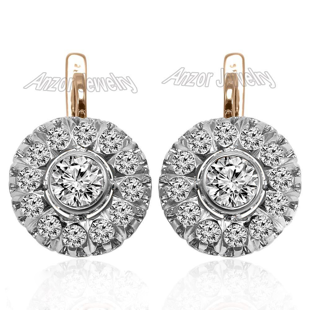 Russian Style Diamond Earrings 585