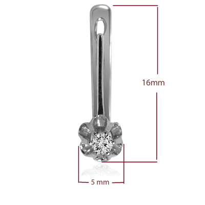 Russian Style Diamond Earrings 14K GOLD