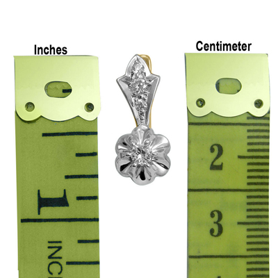 European Style Diamond Earrings 14k Solid Gold