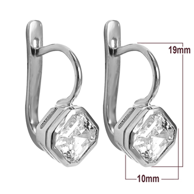 Russian Style Lab Grown Diamond Earrings 14k Gold