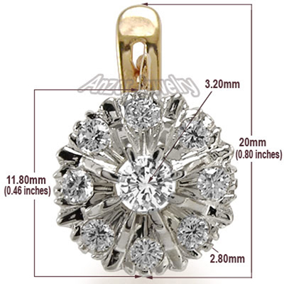 14k Rose Gold Lab Created Diamond Earrings Malinka