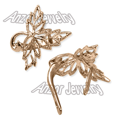 14k Solid Gold Design Earrings