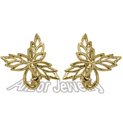 14k Solid Gold Design Earrings