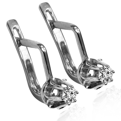 European Style Diamond Earrings  585