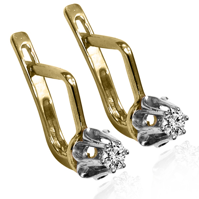European Style Diamond Earrings  585