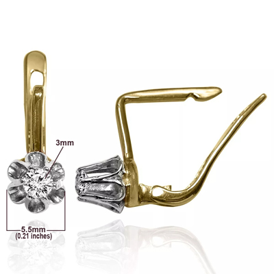 European Style Diamond Earrings  585