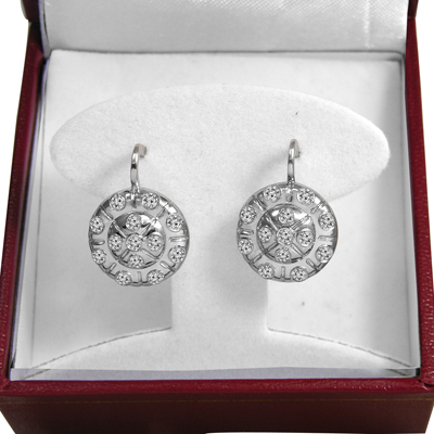 14k Gold Genuine Diamond Earrings