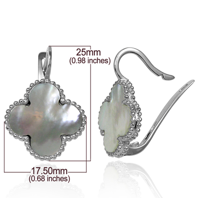 14k Gold mother of pearl Earrings
