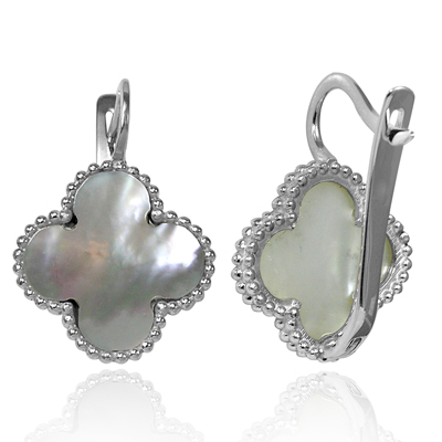 14k Gold mother of pearl Earrings