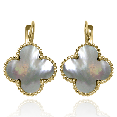 14k Gold mother of pearl Earrings