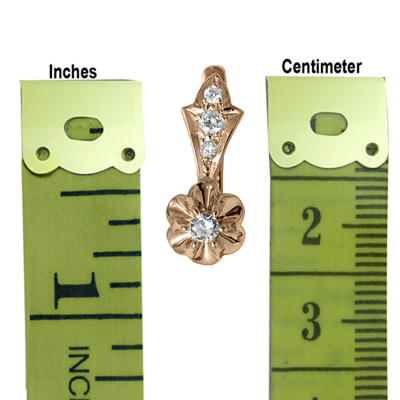 14k Gold Genuine Diamond Russian style Earrings