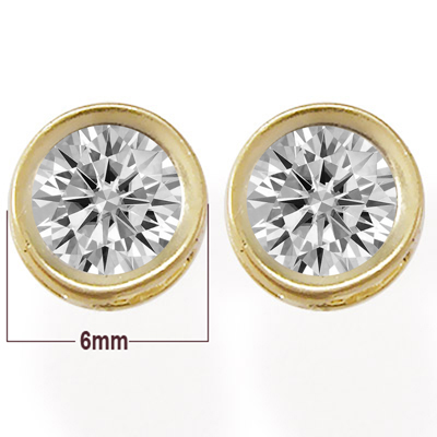 14k Gold Lab Grown Diamond Earrings 1.50 CT