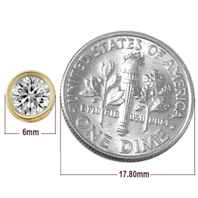 14k Gold Lab Created Diamond Earrings