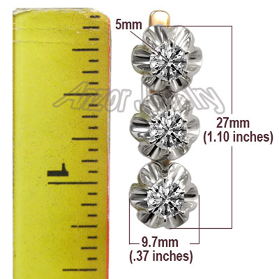 Russian Style Svetofor Lab Grown Diamond Earrings
