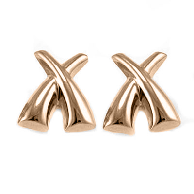 14k Gold Picasso style Earrings 4.80 gr.