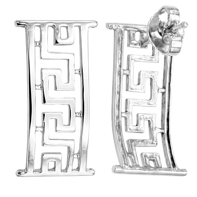 Silver Greek Style Earrings stamped 925