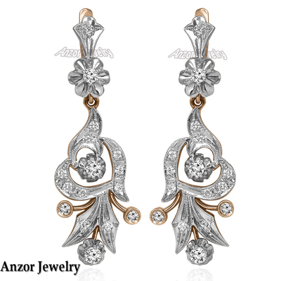 Lab Grown Diamond Earrings in 14k 585