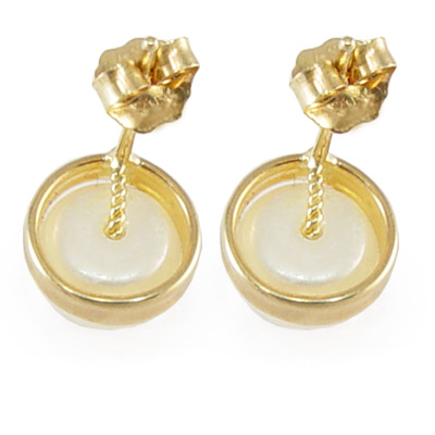 14k Gold 6.5mm Pearl Studs