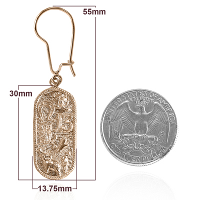 14k rose gold Lucky Items Earrings