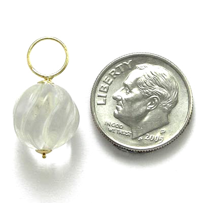 14k Gold Crystal Charms