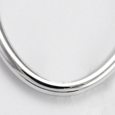 14k White Gold Hoop Earrings