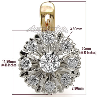 14k Rose Gold Lab Grown Diamond Earrings Malinka