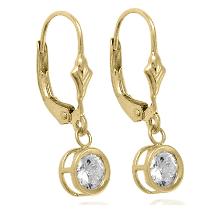 Fancy 14k Yellow Gold Lab Grown Diamond Earrings