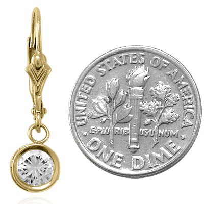 Fancy 14k Yellow Gold Lab Grown Diamond Earrings