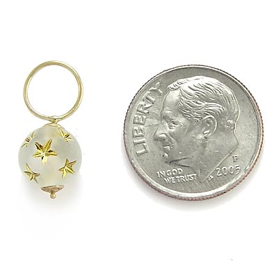 14k Gold Star Bead Charms
