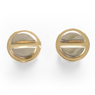 14K Gold Screw Stud Earrings