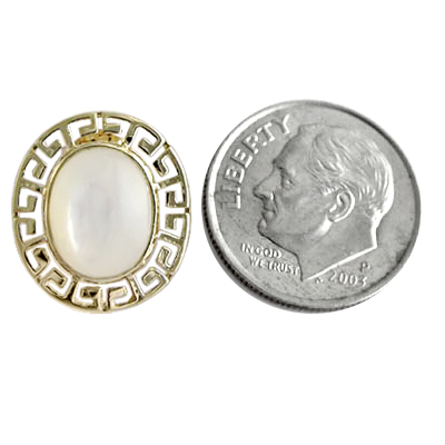 14k Gold Mother of Pearl Earrings