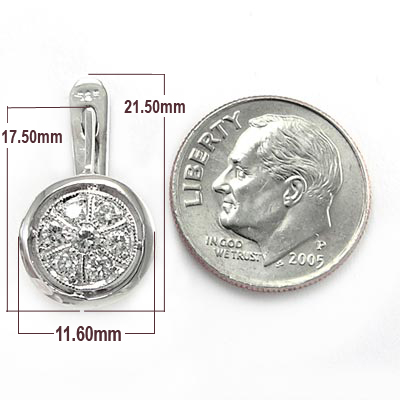 Tarelka Style Russian Diamond Earrings 585