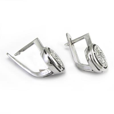Tarelka Style Russian Diamond Earrings 585