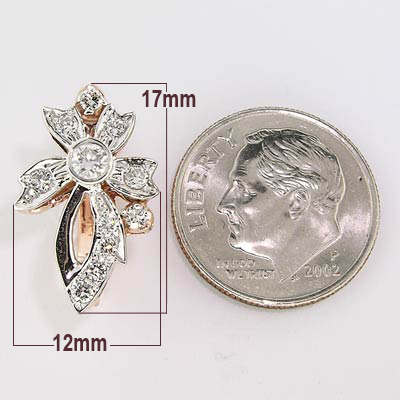 Russian style Diamond Earrings 585