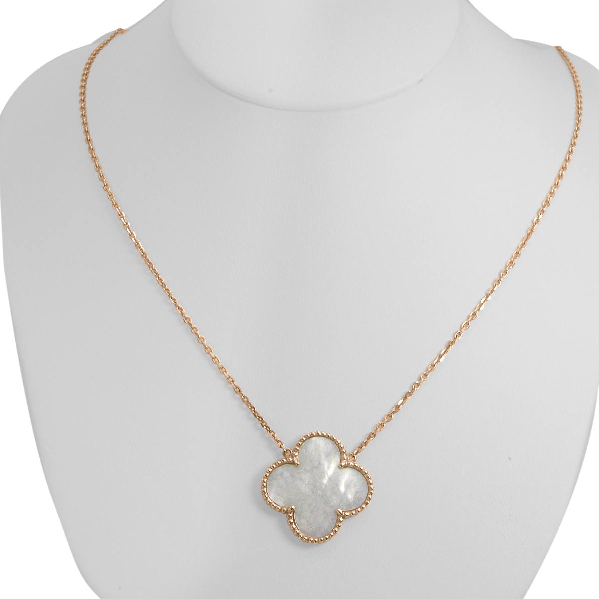 18k Gold Mother of Pearl Necklace