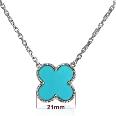 14k Gold Turquoise & Malachite Two Sides Necklace