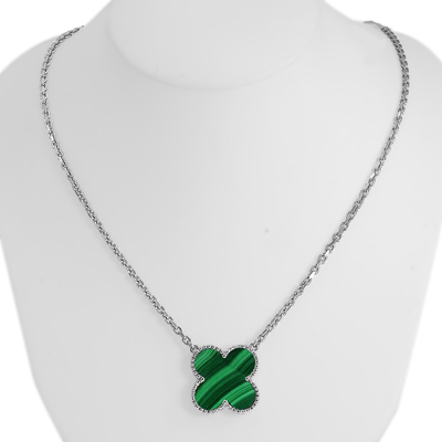 14k Gold Turquoise & Malachite Two Sides Necklace