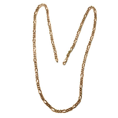 14k Gold Figaro Chain Necklace