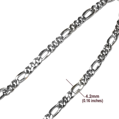 14k Gold Figaro Chain Necklace
