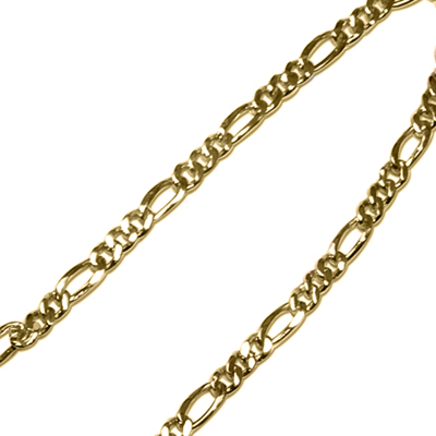 14k Gold Figaro Chain Necklace