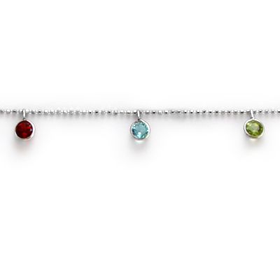 14k Gold Gemstone Necklace