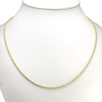 10k Gold Rope Chain necklace